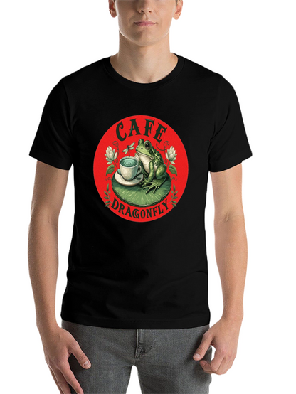 Cafe Dragonfly Frog T-Shirt