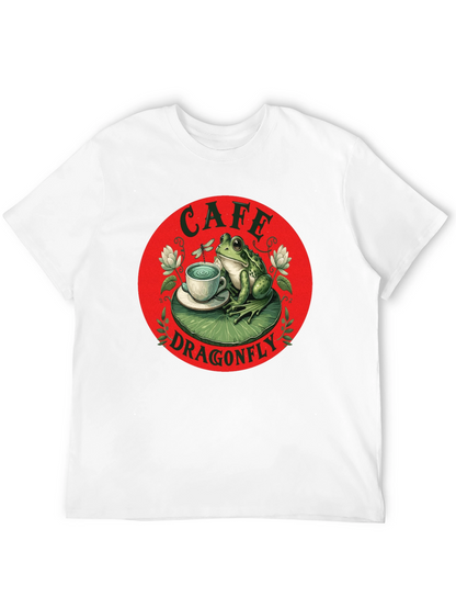 Cafe Dragonfly Frog T-Shirt