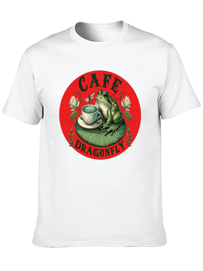 Cafe Dragonfly Frog T-Shirt