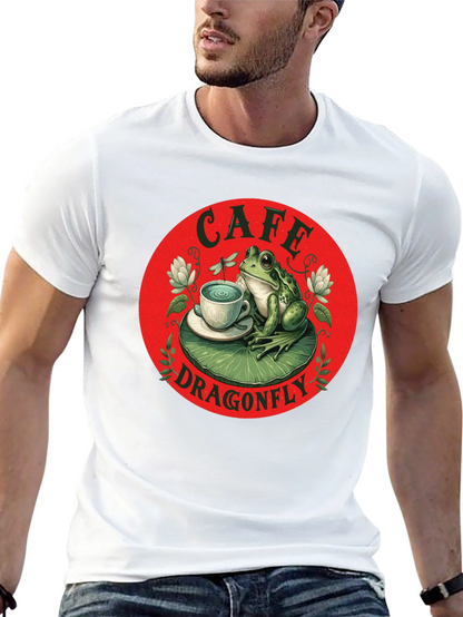 Cafe Dragonfly Frog T-Shirt