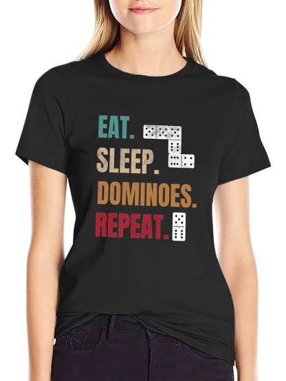 Eat Sleep Dominoes Repeat T-Shirt