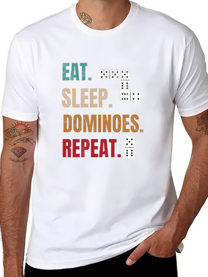 Eat Sleep Dominoes Repeat T-Shirt