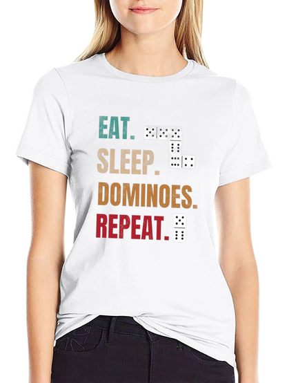 Eat Sleep Dominoes Repeat T-Shirt