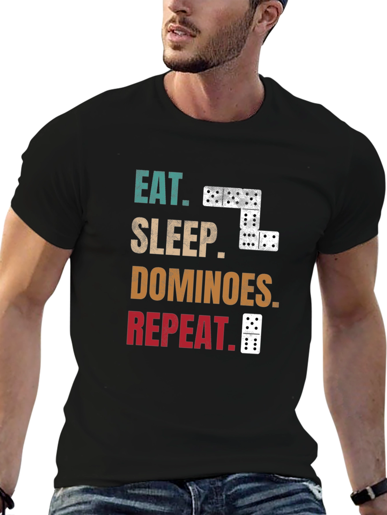 Eat Sleep Dominoes Repeat T-Shirt