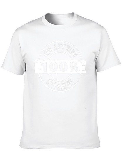 Gluten Free 100% T-Shirt - Black Graphic Tee