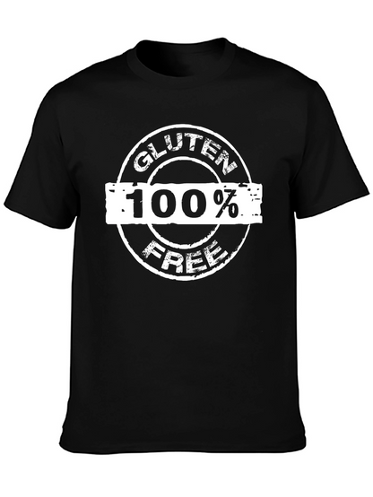 Gluten Free 100% T-Shirt - Black Graphic Tee