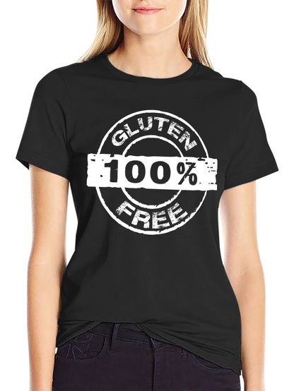Gluten Free 100% T-Shirt - Black Graphic Tee