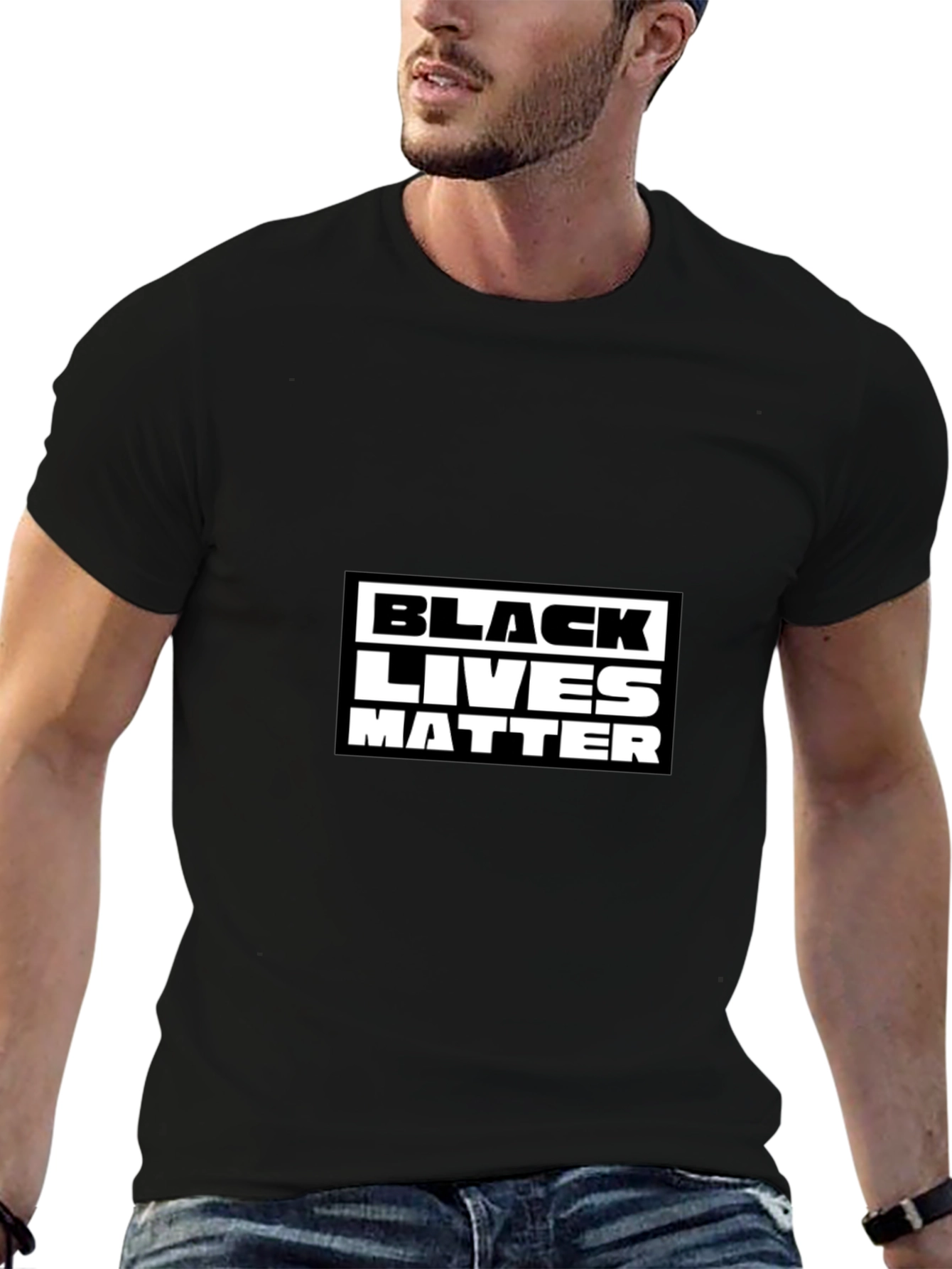 Black Lives Matter Graphic Tee - Mens Black T-Shirt