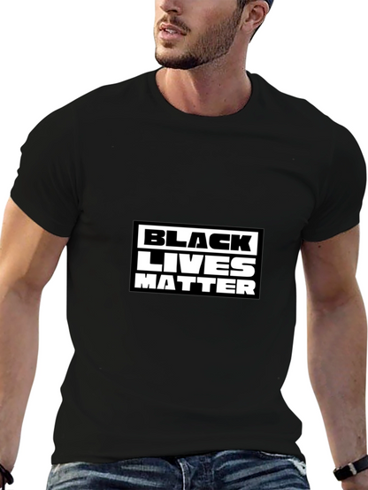 Black Lives Matter Graphic Tee - Mens Black T-Shirt