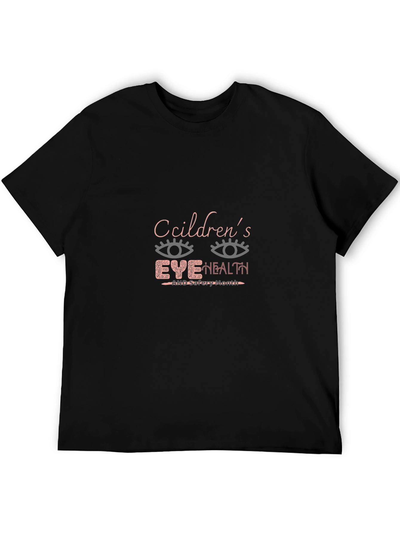 Childrens Eye Health T-Shirt - Black