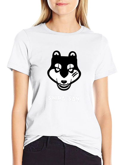 Shiba San T-Shirt Black Graphic Tee