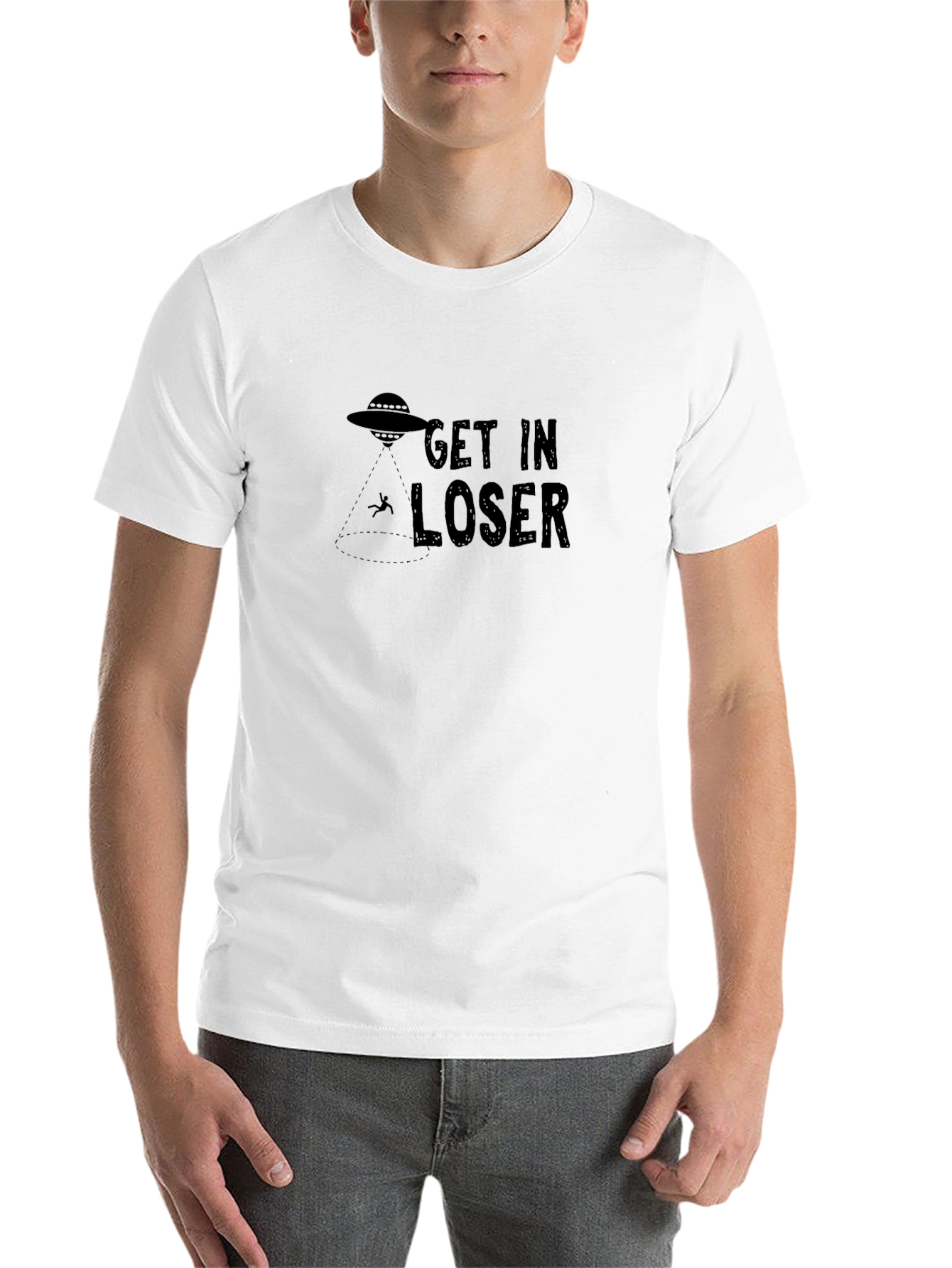 Get In Loser Alien Abduction T-Shirt