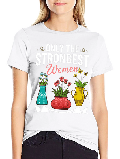 Strongest Women Floral T-Shirt