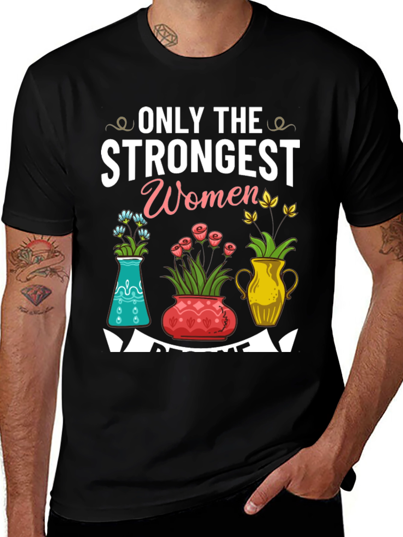 Strongest Women Floral T-Shirt