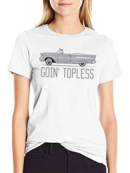 Goin Topless Car Graphic Black T-Shirt