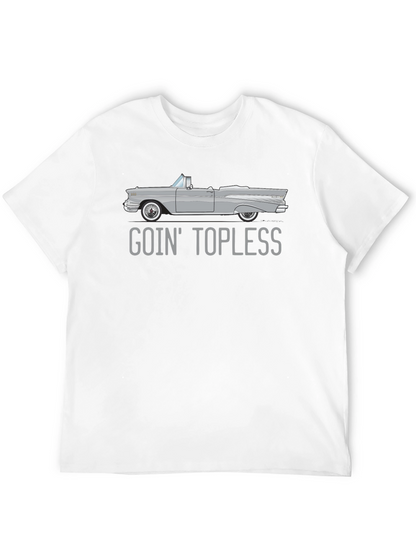 Goin Topless Car Graphic Black T-Shirt