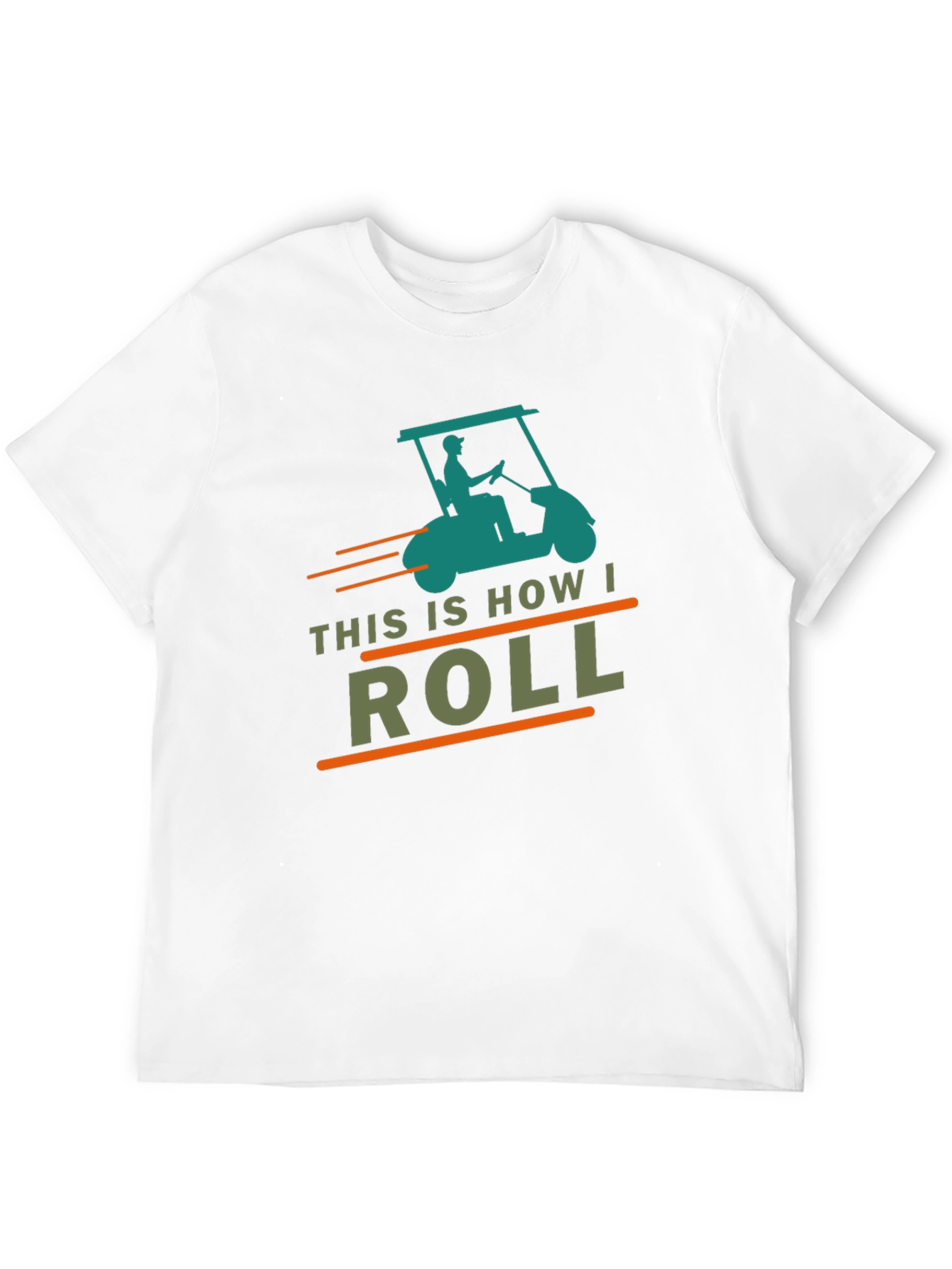 This Is How I Roll Golf Cart Graphic Tee