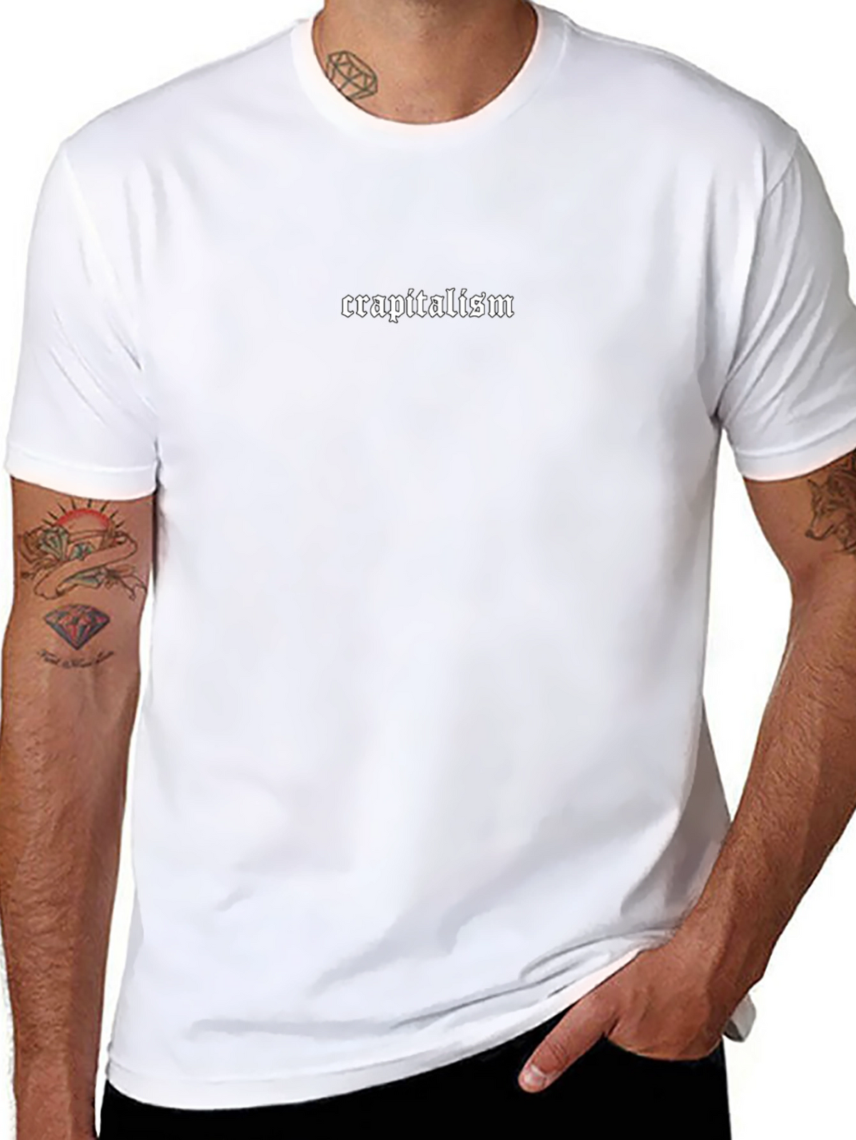 Crapitalism Graphic Black T-Shirt