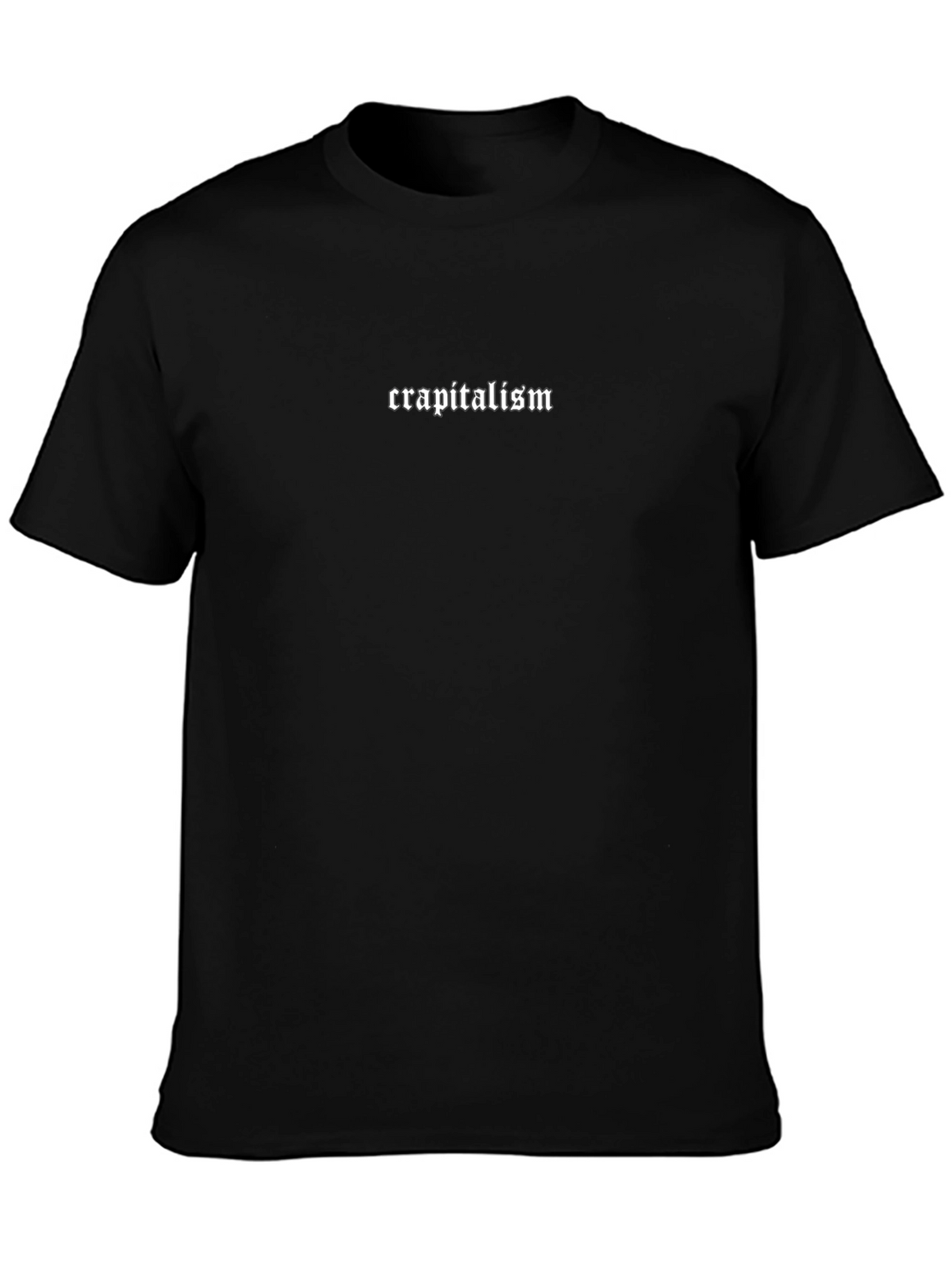 Crapitalism Graphic Black T-Shirt