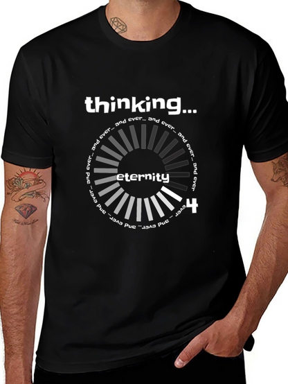 Thinking Eternity Black Graphic Tee