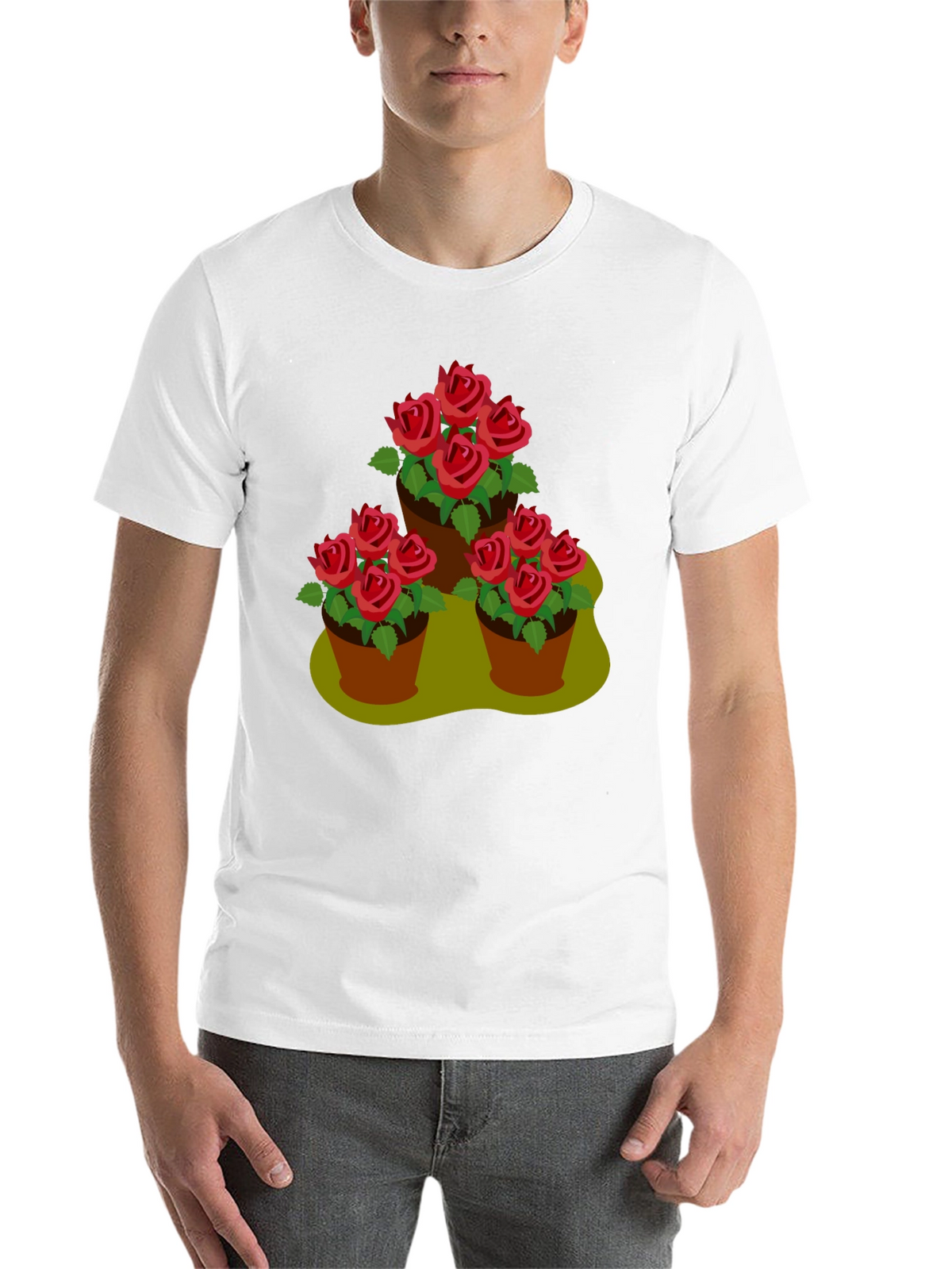 Rose Pot Trio Graphic T-Shirt