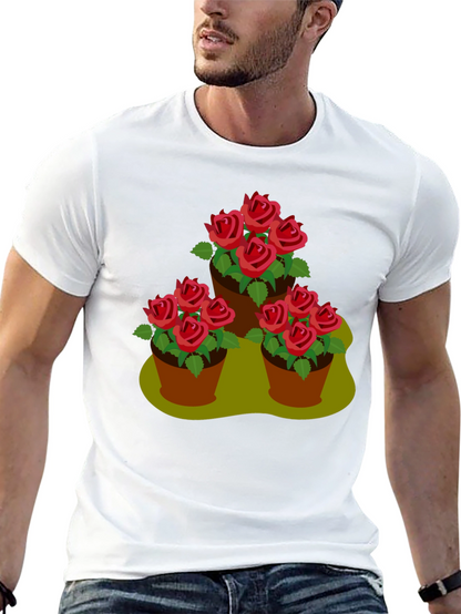 Rose Pot Trio Graphic T-Shirt