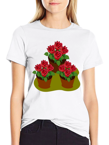 Rose Pot Trio Graphic T-Shirt