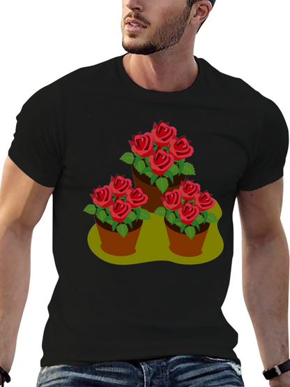 Rose Pot Trio Graphic T-Shirt