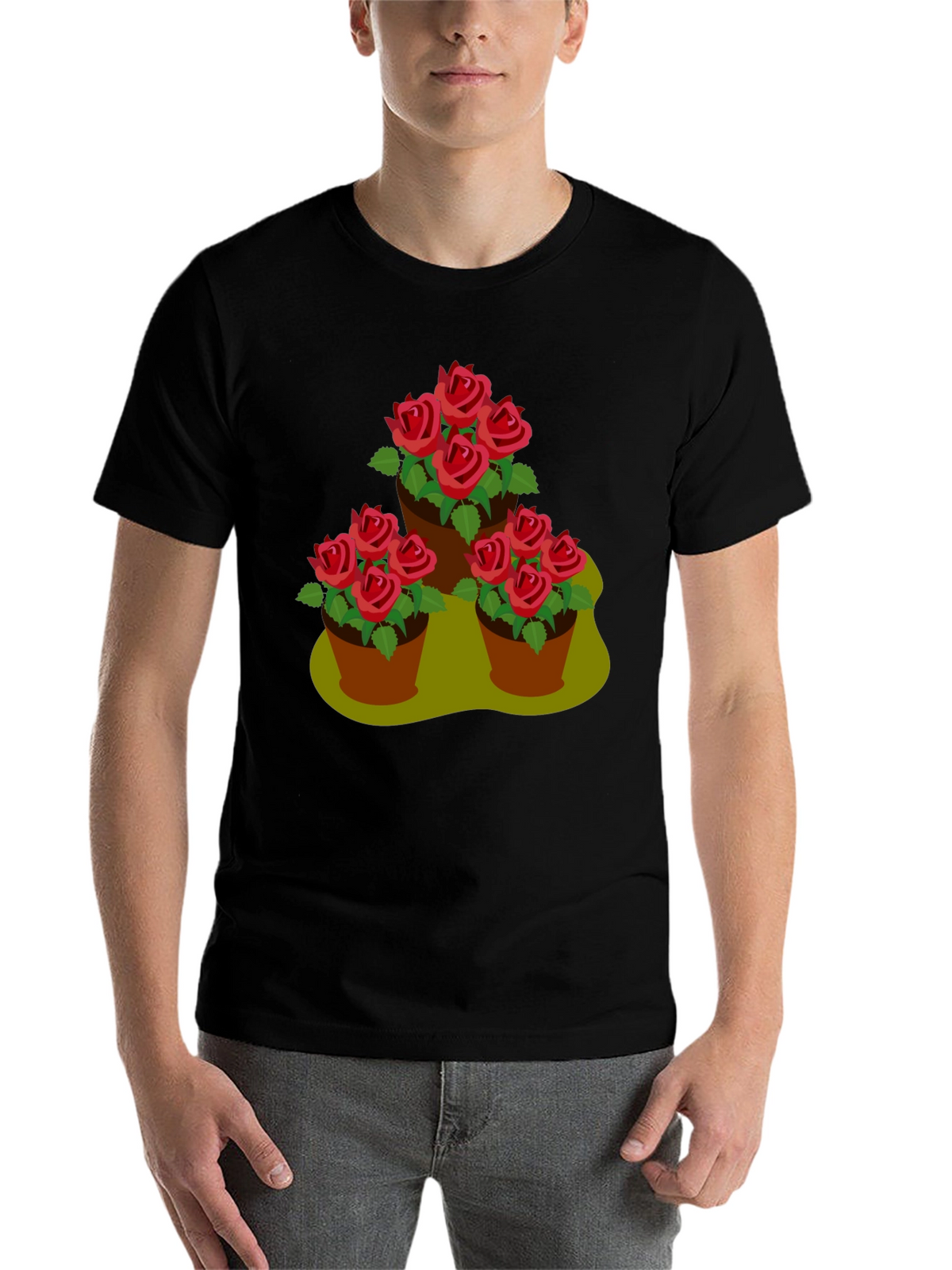 Rose Pot Trio Graphic T-Shirt