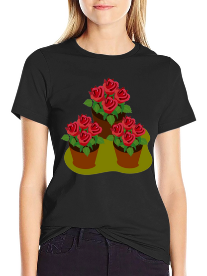 Rose Pot Trio Graphic T-Shirt