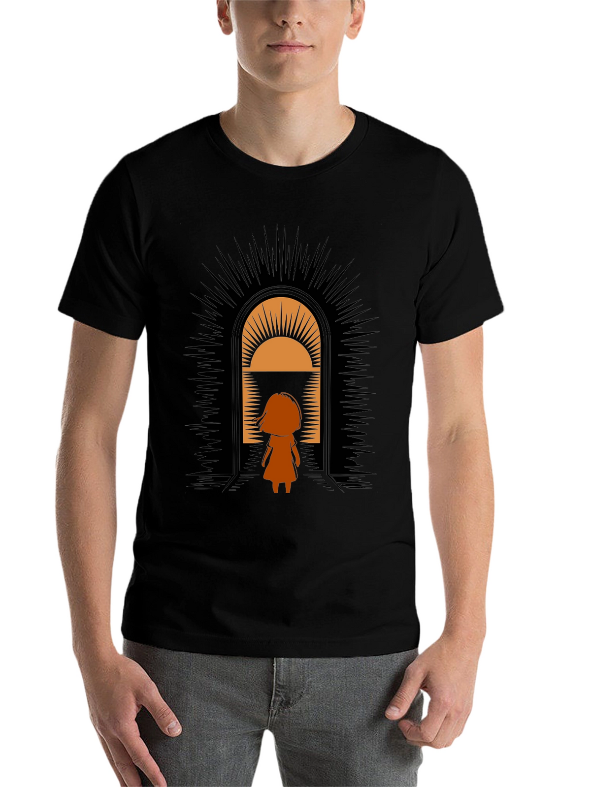 Graphic Tee - Girl in Doorway Design