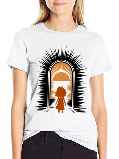Graphic Tee - Girl in Doorway Design