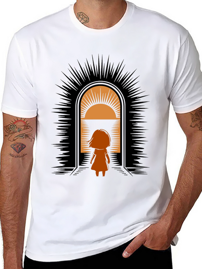 Graphic Tee - Girl in Doorway Design