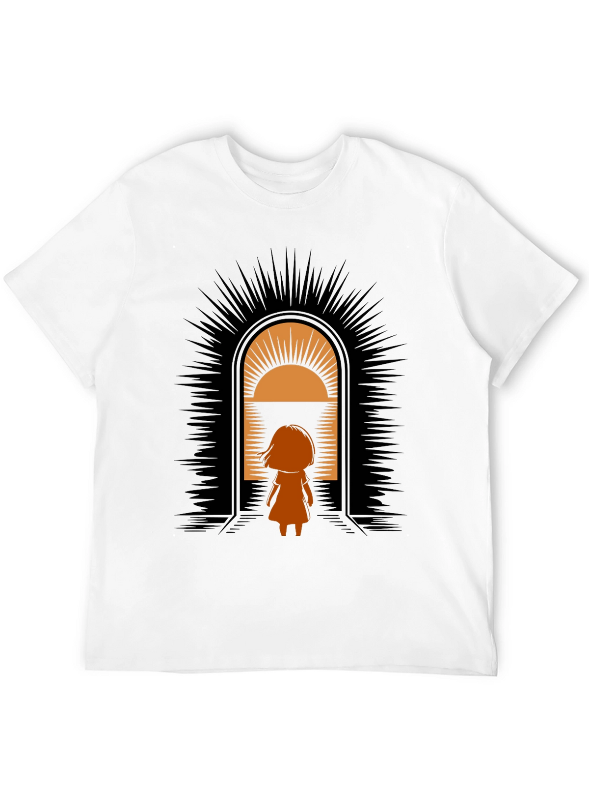 Graphic Tee - Girl in Doorway Design