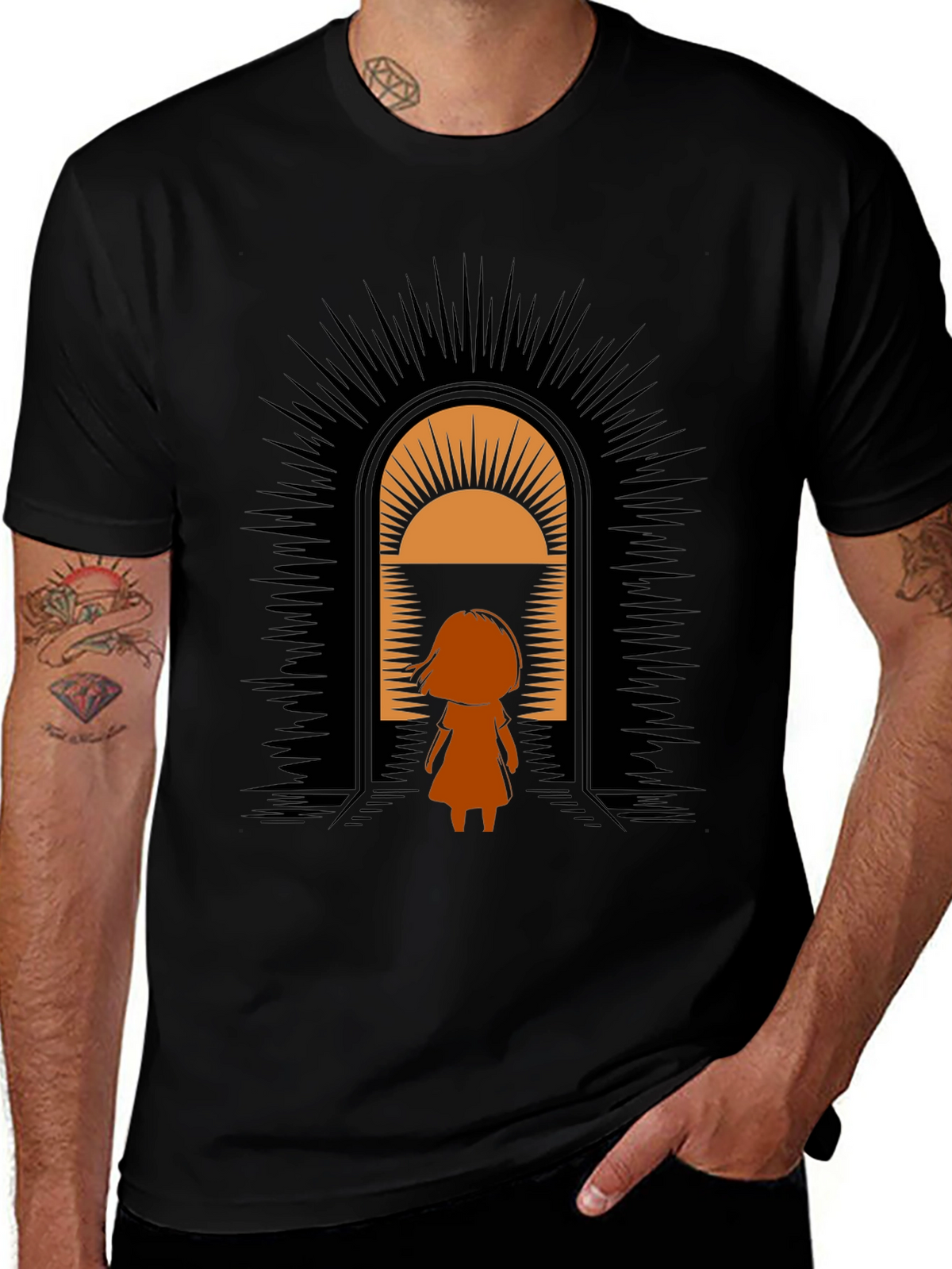 Graphic Tee - Girl in Doorway Design