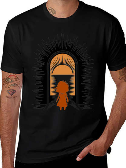 Graphic Tee - Girl in Doorway Design