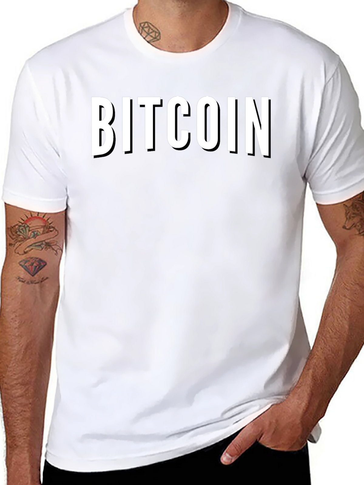 Bitcoin Black T-Shirt - Crypto Currency Tee