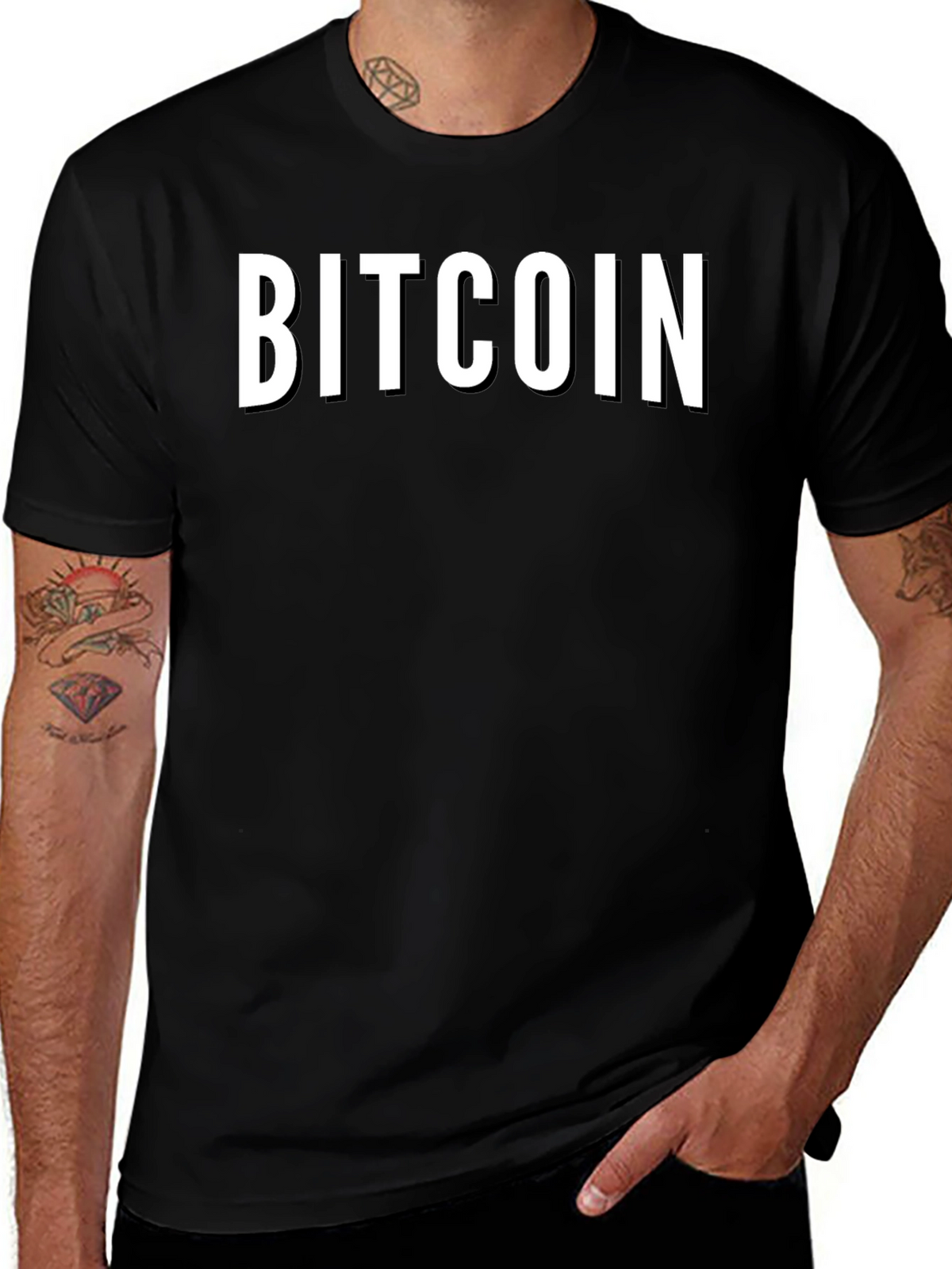 Bitcoin Black T-Shirt - Crypto Currency Tee