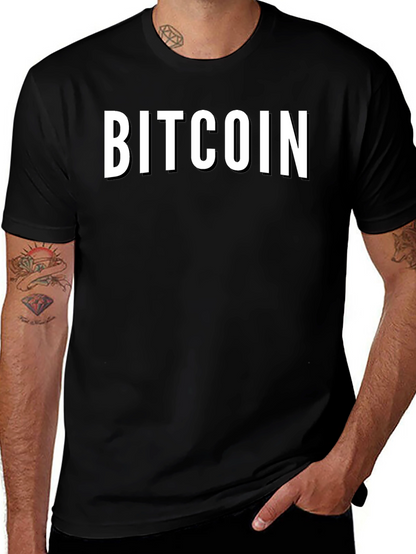 Bitcoin Black T-Shirt - Crypto Currency Tee