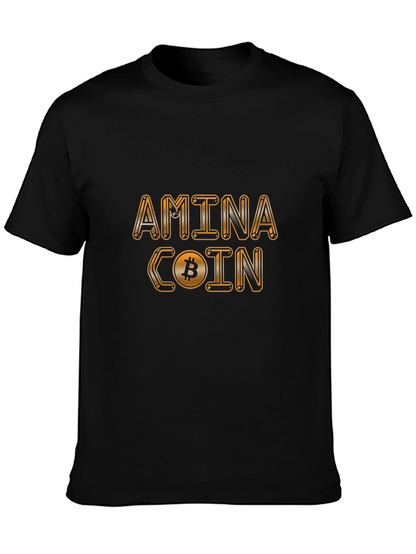Amina Coin Bitcoin T-Shirt - Black
