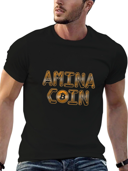 Amina Coin Bitcoin T-Shirt - Black