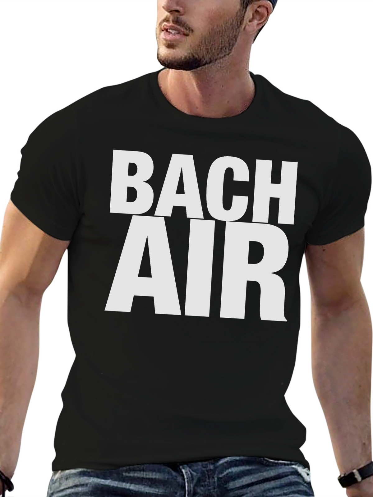 Bach Air Graphic Tee - Black Cotton T-Shirt