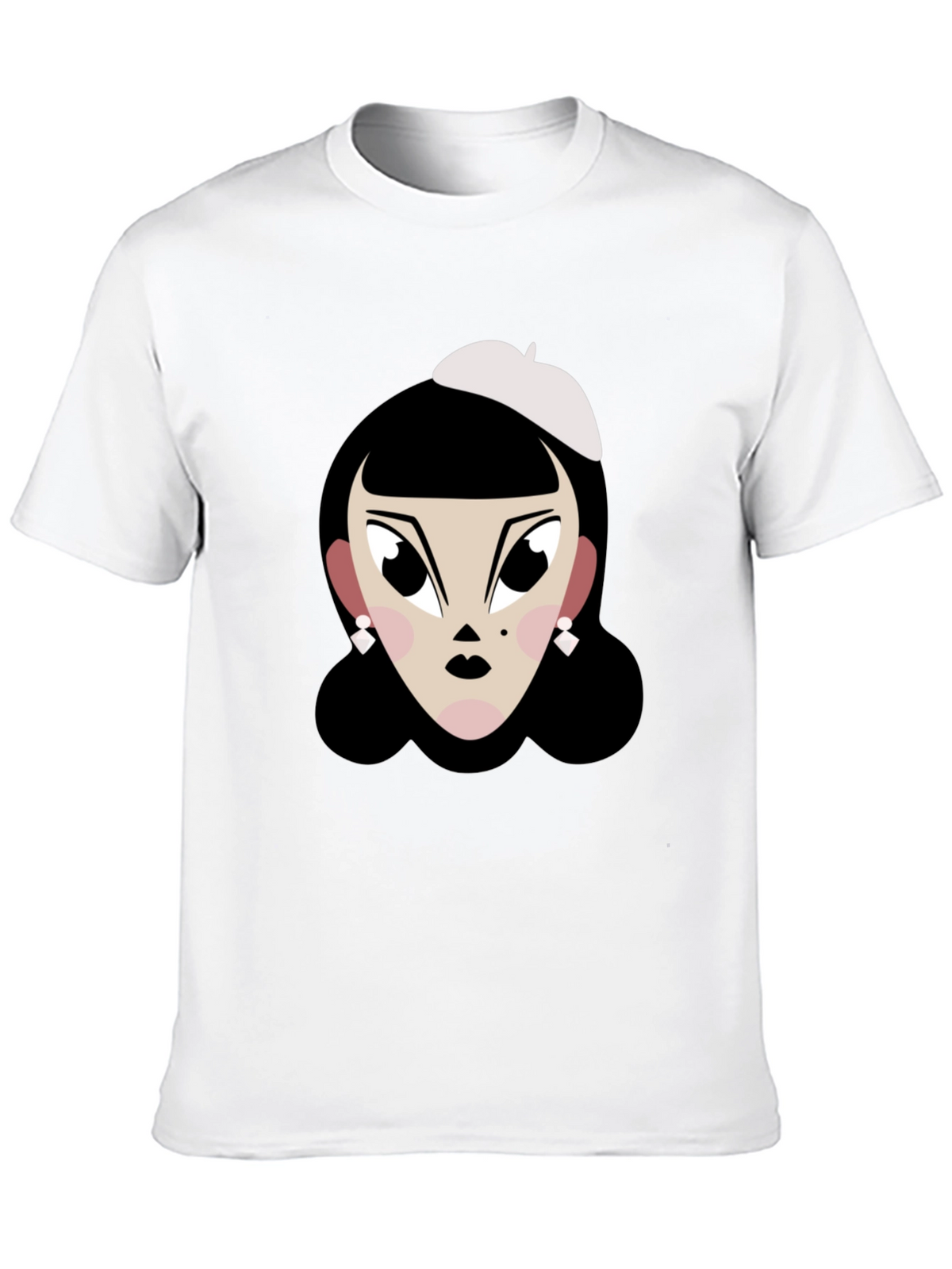 Cartoon Woman T-Shirt: Retro Chic Tee