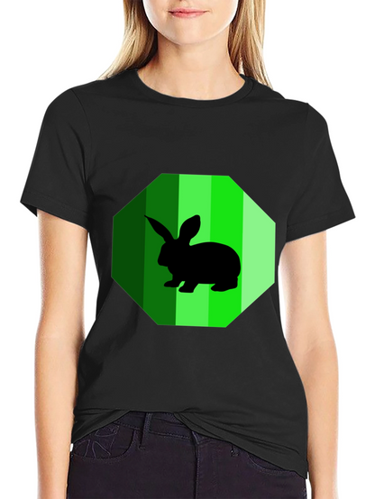 Rabbit Graphic Tee - Mens Black T-Shirt