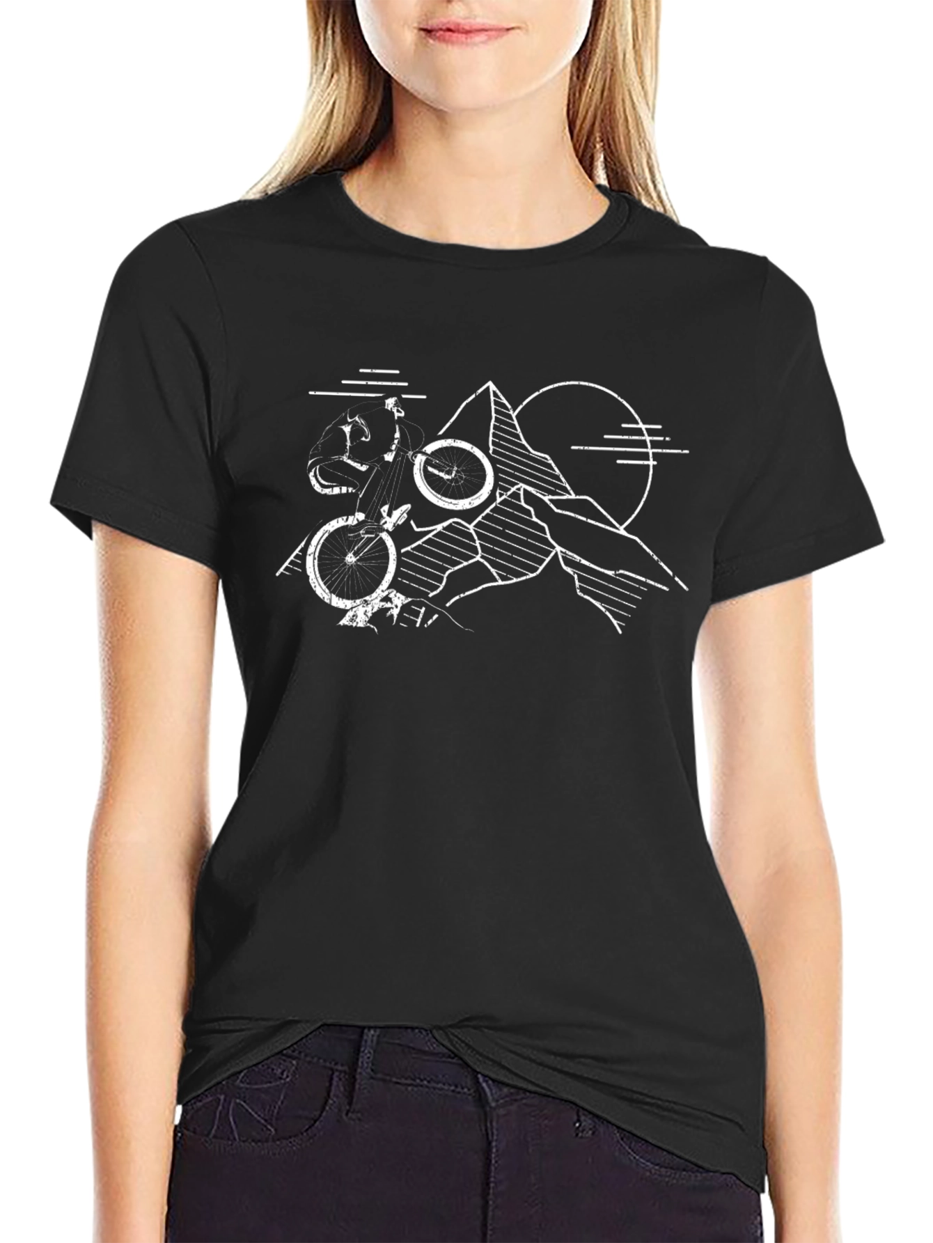 Mountain Bike Adventure Black T-Shirt