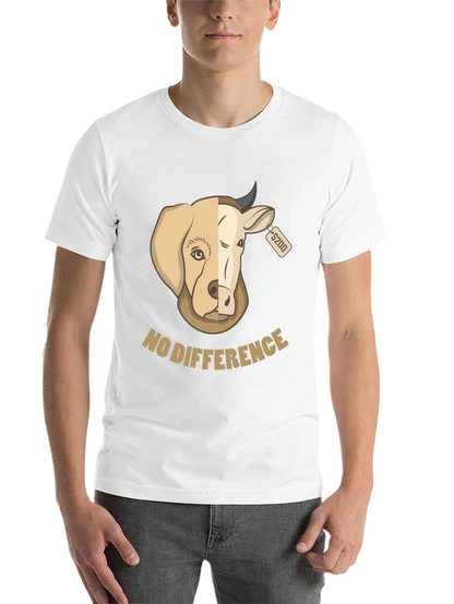 No Difference Tee: Dog Cow Graphic