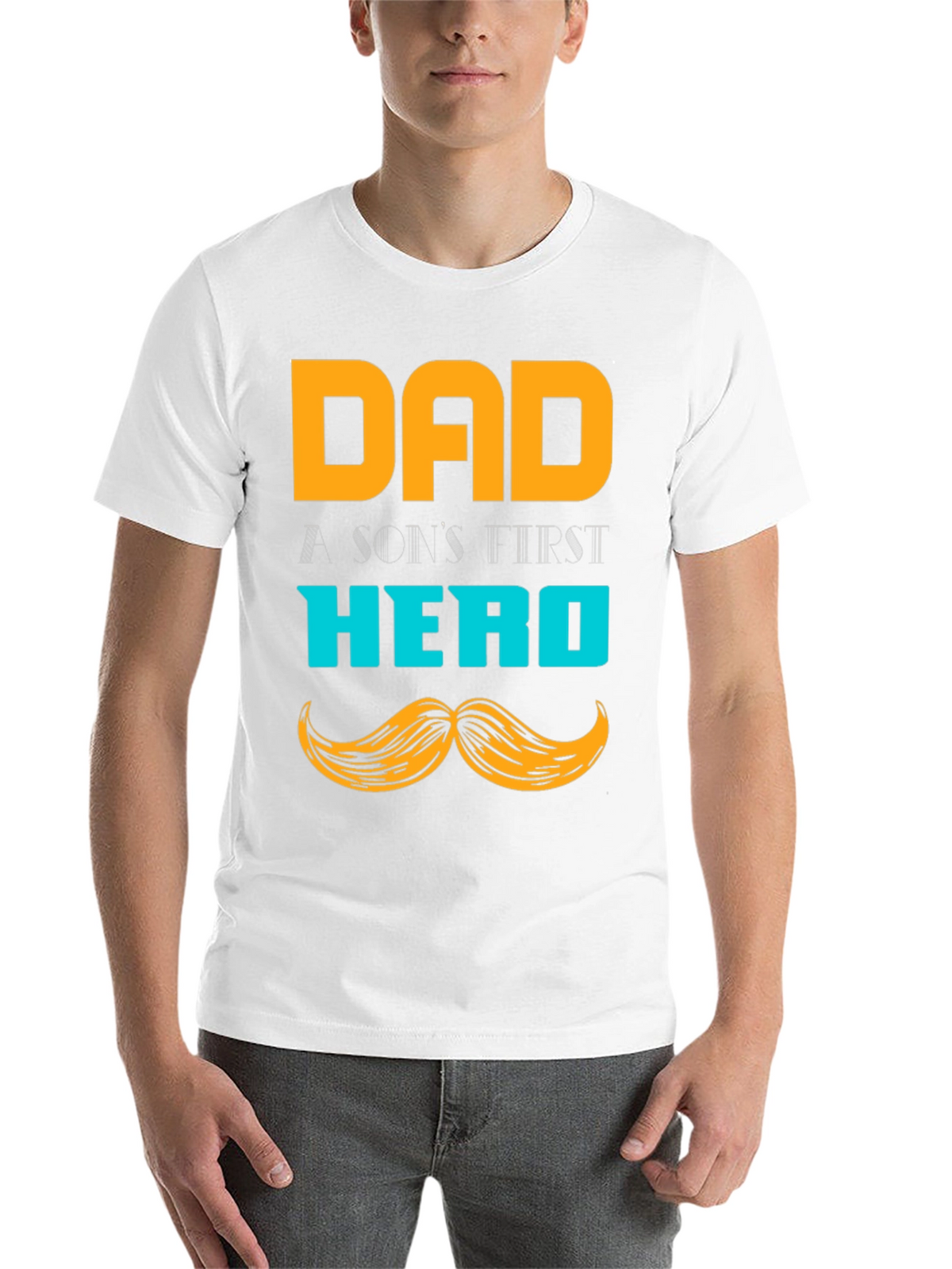 Dad Hero T-Shirt - A Sons First Hero Tee