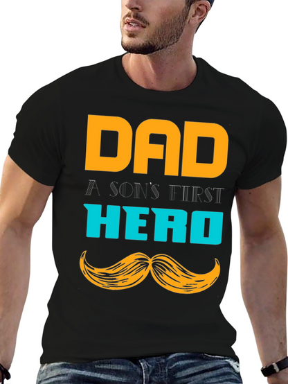 Dad Hero T-Shirt - A Sons First Hero Tee