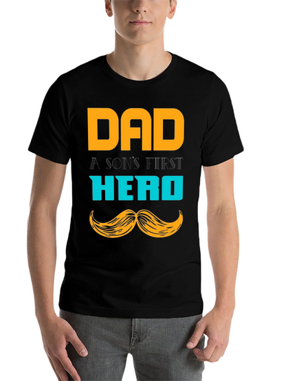 Dad Hero T-Shirt - A Sons First Hero Tee