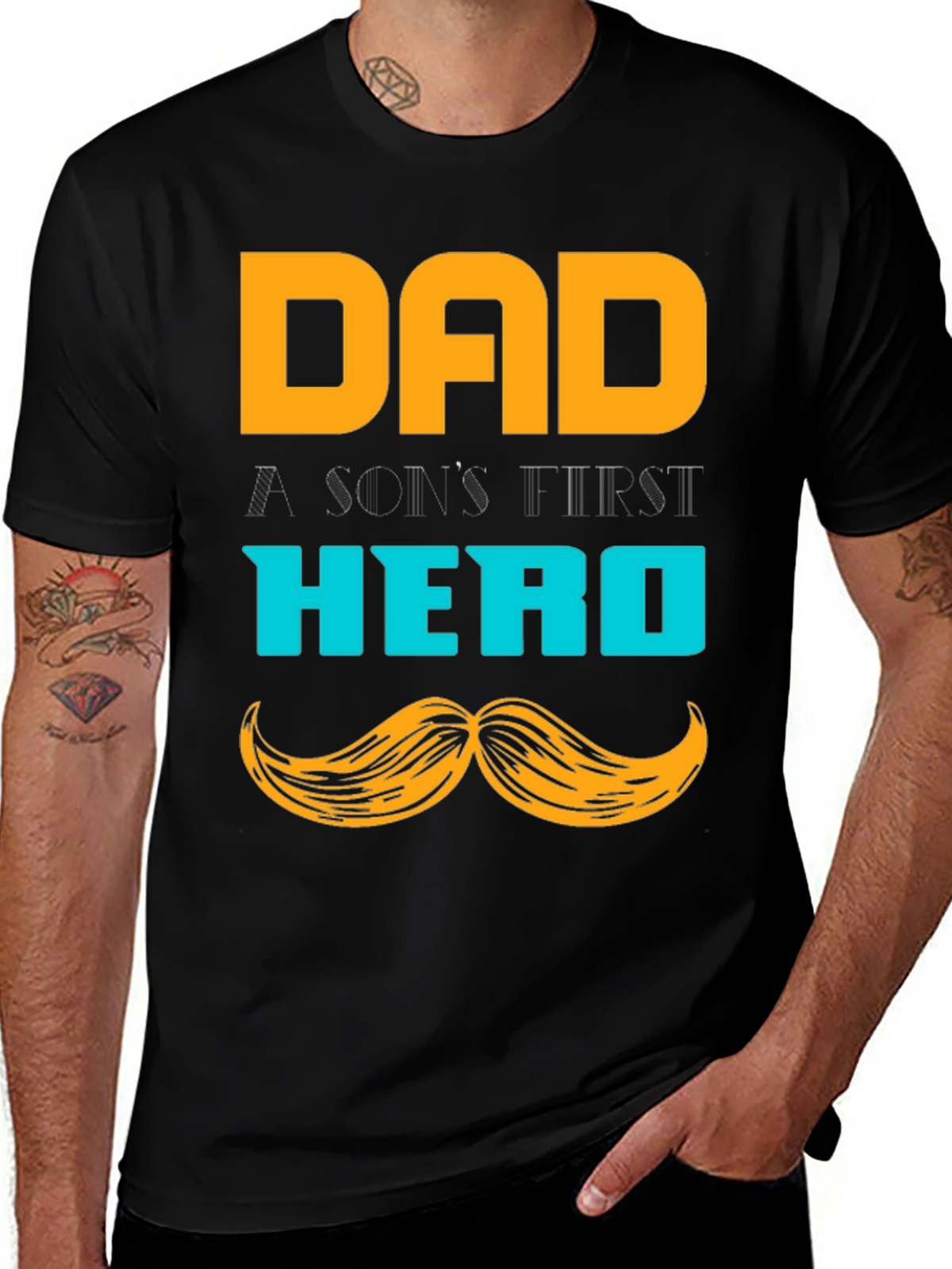 Dad Hero T-Shirt - A Sons First Hero Tee